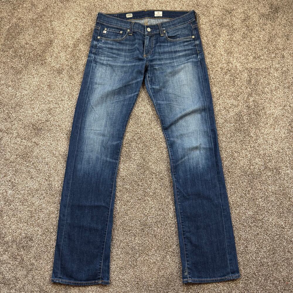 AG Adriano Goldschmied Tomboy Relaxed Straight Jeans Size 28 R USA  Low Rise